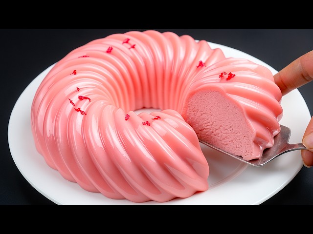 Just milk and raspberries! The tastiest dessert in 5 minutes, no oven, flour, or gelatin needed!
