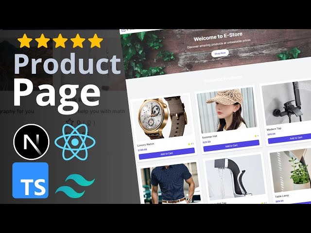 Ecommerce Store Frontend   NextJS, React, Typescript, Tailwind CSS, ShadCN