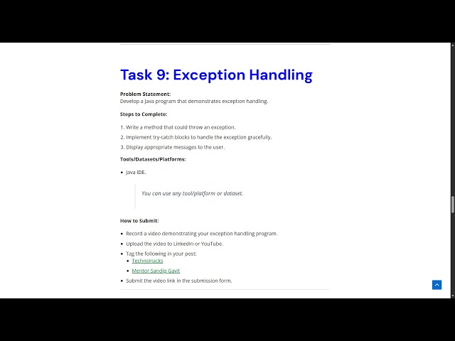 Exception Handling