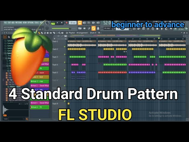 How To Make Standard Drum Pattern #flstudiohubtips flstudio