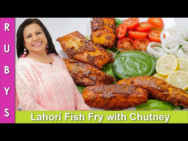 Lahori Fish Fry with Green Chutney Recipe in Urdu Hindi - RKK