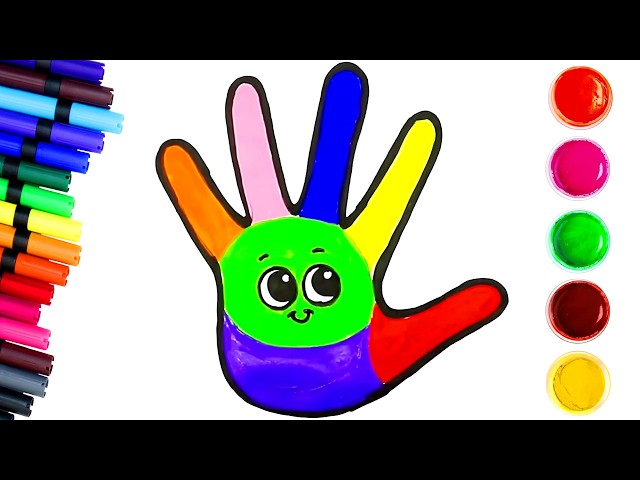 Draw a Colorful Hand | Learn How to Draw | Easy Drawing Tutorial | Chiki Art Brasil