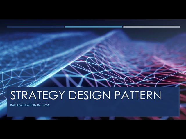 Strategy Design Pattern in Java