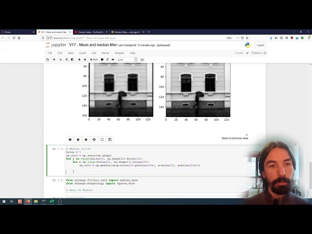 Image processing (17) | Image Filtering | Mean and Median filters