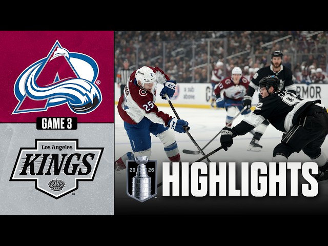 Avalanche vs. Kings | NHL Playoff Highlights | Game 3 | April 23, 2026