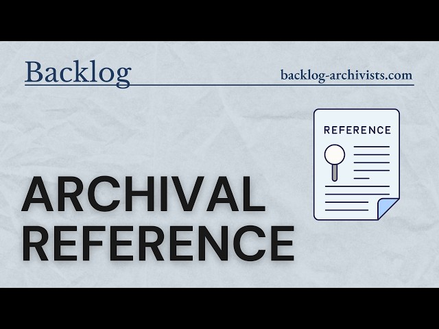 Archival Reference