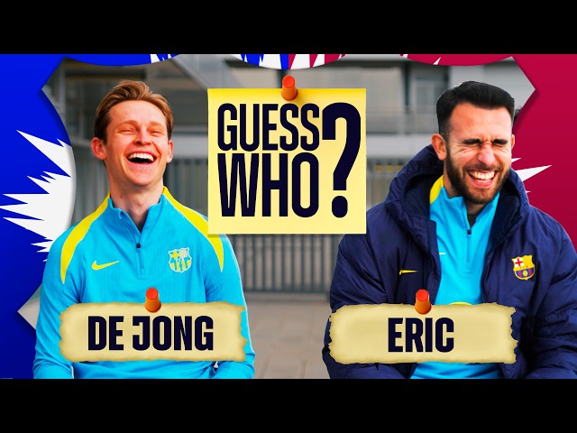 FRENKIE DE JONG Y ERIC GARCIA JUEGAN AL... ¿ADIVINA QUIÉN ES? | FC Barcelona 👀🔵🔴