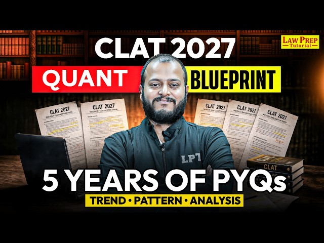 CLAT 2027 Quantitative Techniques PYQ Analysis | 5 Years of PYQs & Must-Prepare Topics