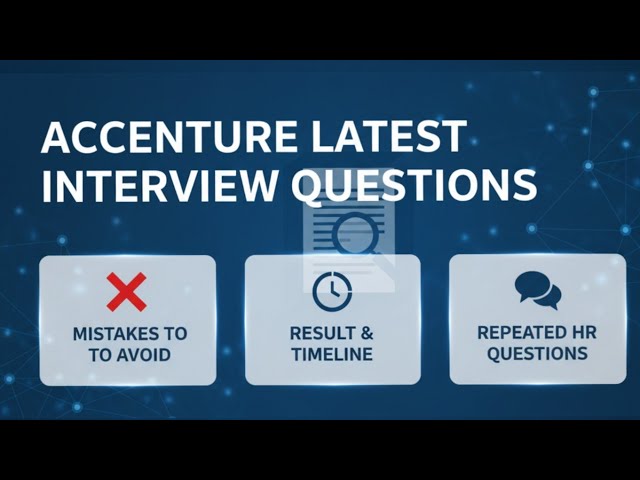 Accenture Interview Experience 2025-2026 | HR Round Questions + Selection Process Explained