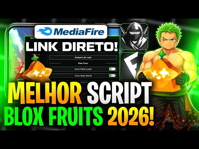 🔴» LINK DIRETO MEDIAFIRE! SCRIPT Blox Fruits PARA CELULAR PC SEM KEY 2026 ~EXECUTOR DELTA ATUALIZADO
