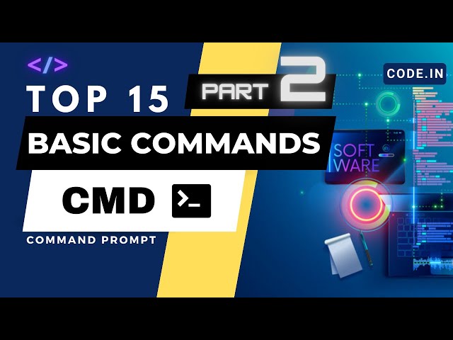 Top 15 Commands in Command Prompt(Part 2) in Tamil | Windows 10/11 | Code in