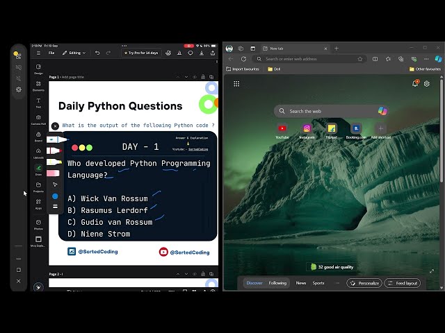 Solving 100 Python MCQs in 100 Days - Day 1 Challenge! | Who developed python programming language ?