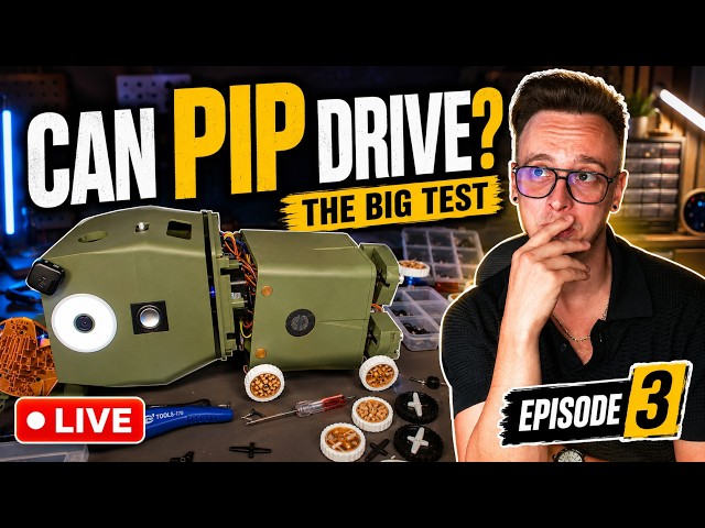 The Big Test: Can Pip Drive? | AI Robot Reassembly & Power-On | Live #3