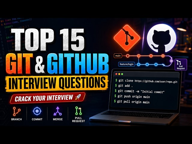 Top 15 Git & GitHub Interview Questions & Answers | Crack Developer Interviews