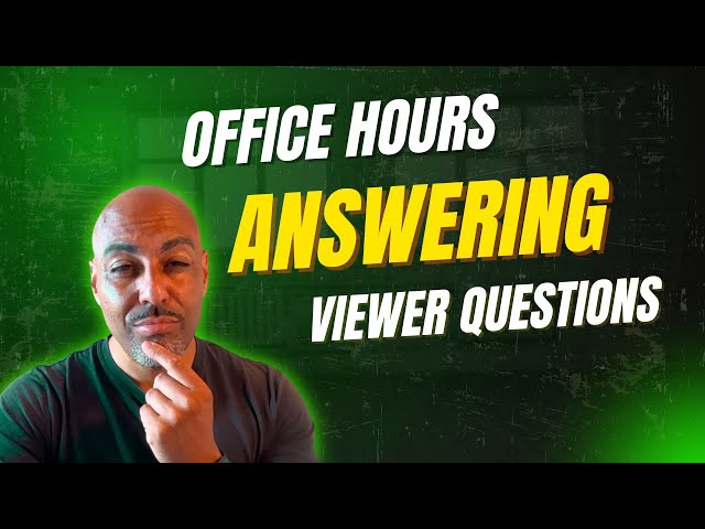 Office Hours: Answering Your Coding Career Questions