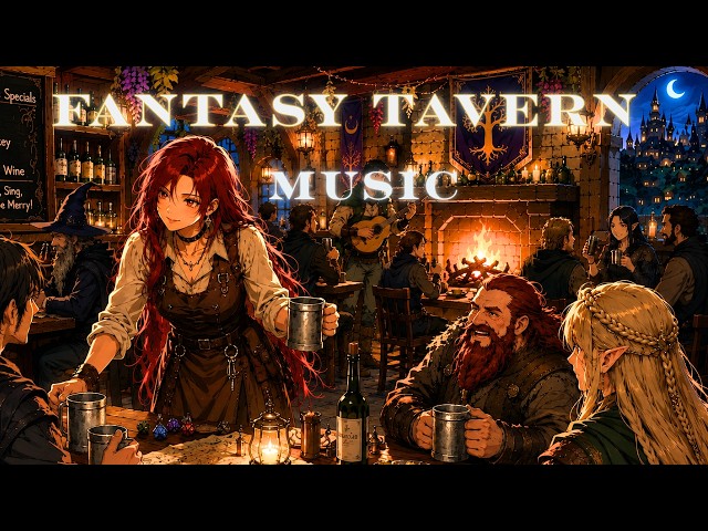 Fantasy Tavern Music | Cozy Medieval Tavern Ambience for D&D & Relaxing