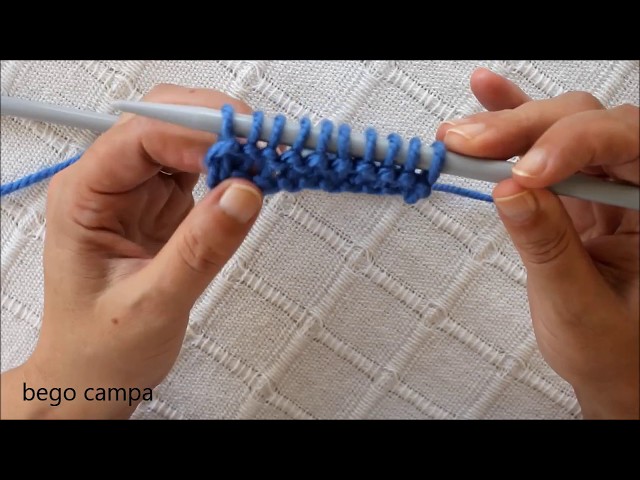 TWO-NEEDLE COURSE: Purl stitch