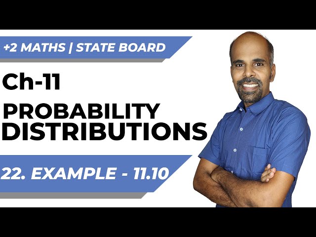 12th | eg. 11.10  | Probability Distributions | Chapter 11 | State Board | ram maths
