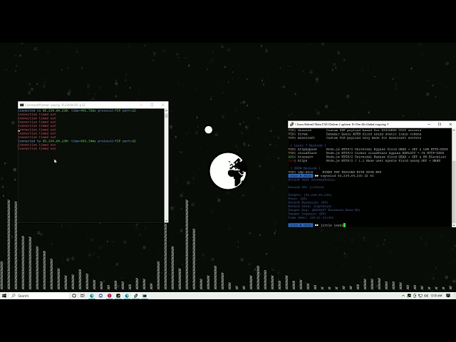 Snow botnet vs tcp server