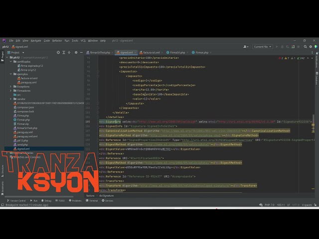 Cómo firmar XML de facturación electrónica en PHP con archivo P12 del SRI de Ecuador