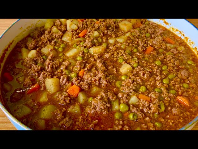 Picadillo de Carne Molida Fácil y Sabrosa