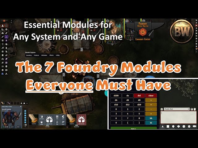 The 7 Essential Foundry VTT Add-On Modules - January 2025 Edition