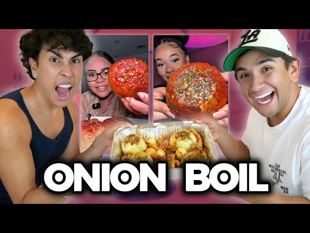 COOKING THE VIRAL ONION BOIL W/ LOUIE (VIRAL TIKTOK RECIPE)