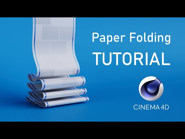 PAPER FOLDING ANIMATION in C4D