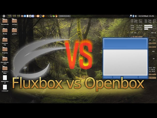 Fluxbox vs Openbox