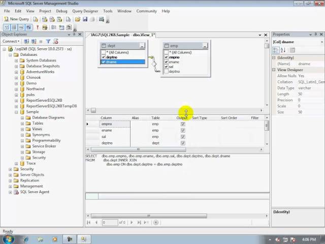 10-How to create a view using Microsoft SQL Server Management Studio