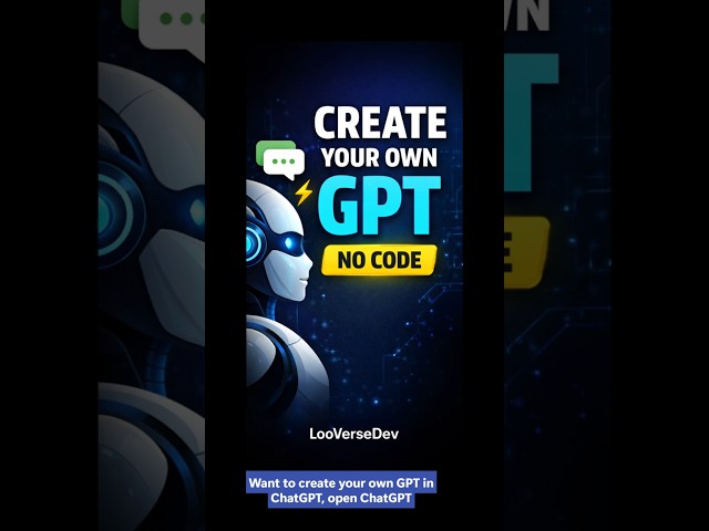 How to Create Your Own GPT in ChatGPT 🤖 (No Coding) | English