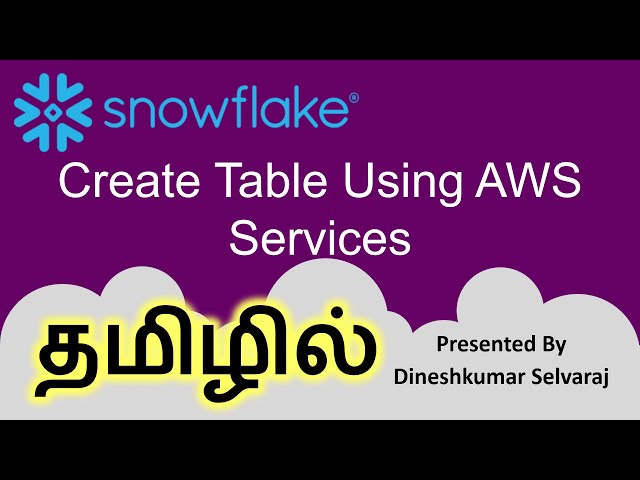 04 Create Table Using AWS Services in Tamil