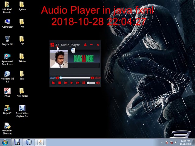 Complete Audio Player in Java FXML
