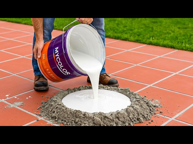 Mix PAINT with CEMENT and create an amazing masterpiece! Anyone can make it! P9