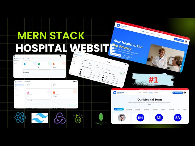 Mern Stack Hospital Website #1 in Reactjs || Nodejs || Expressjs || MongoDb #mernstack