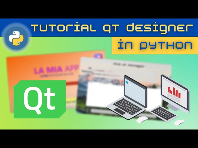 Come creare APP con GRAFICA PROFESSIONALE con QT DESIGNER in Python (Tutorial per principianti ITA)