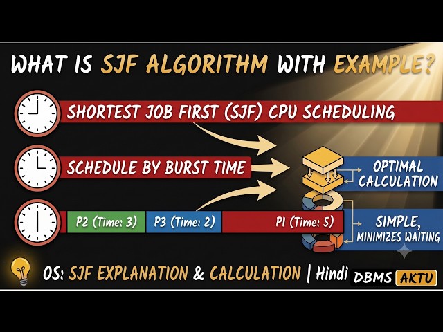 What is SJF Algorithm? SJF Scheduling Algorithm with Example | Operating System