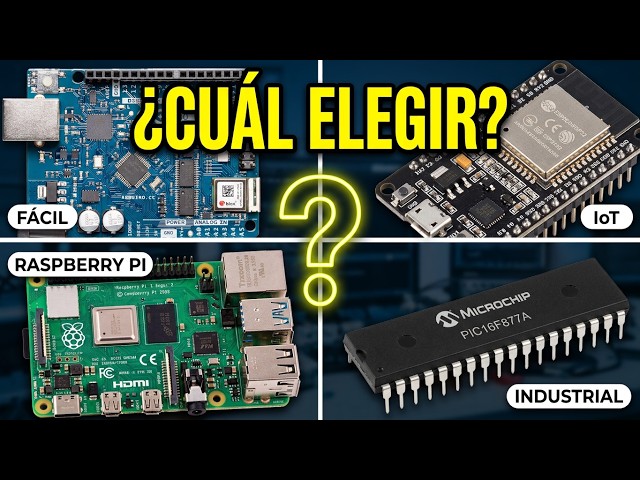 Arduino vs ESP32 vs Raspberry Pi vs PIC ¿Qué Microcontrolador Elegir?
