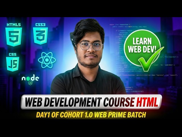 Web Development Course HTML Day 1|Cohort 1.0 #htmlfullcourse #webdevelopment #webdevelopmentexplaied
