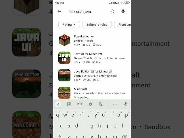 Minecraft mein Java UI 😇😇