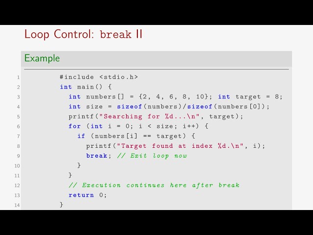 #P4. Control Flow in C: while, for, do-while & Beyond