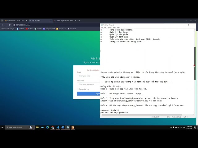 Laravel - Fullcode website cửa hàng thú cưng bằng Laravel 10