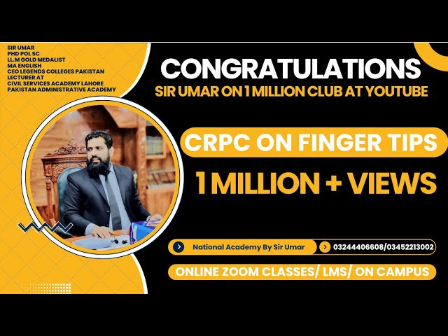 CRPC ON FINGER TIPS, COMPLETE PROCEDURE OF CRIMINAL JUSTICE SYSTEM IN PAKISTAN