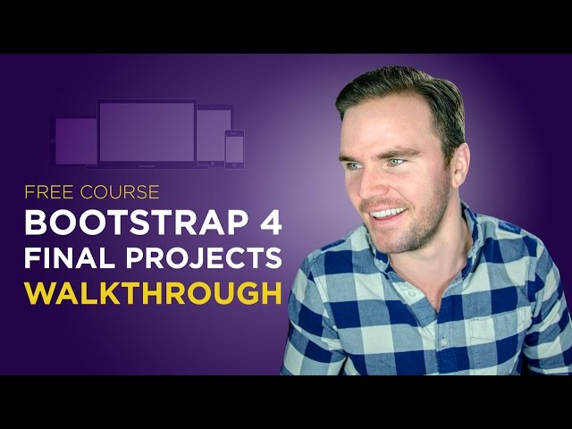 Bootstrap 4 Tutorial [#3] Download Course Files + Project Walkthrough
