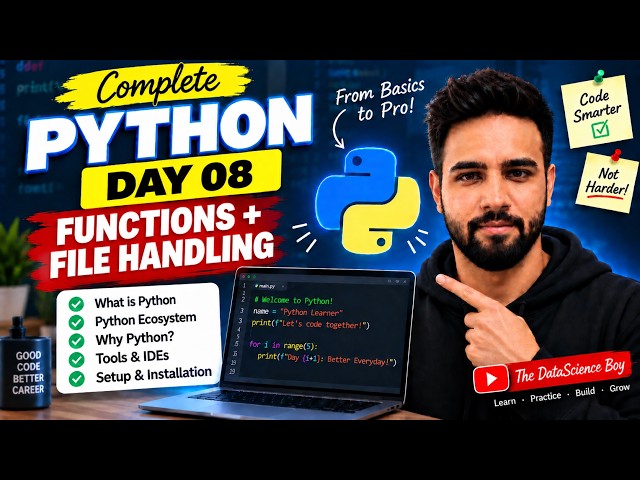 Python for Data Science #08 | Build a Calculator & Learn OOP in Python