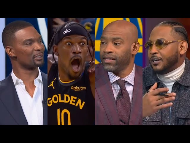 Carmelo, Vince and Bosh react to Jimmy Butler ACL tear and talk Kuminga