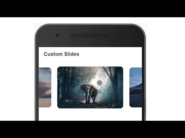 Simple Custom ionic slides with image animation - Real Quick