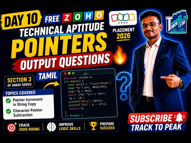 C Pointer Tricks 😱 Can You Predict This String Output? | ZOHO Placement 2026