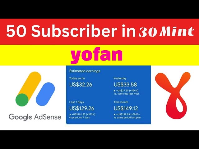 How to Get Yofan 50 Subscribers in 30 Minutes | Tech Free