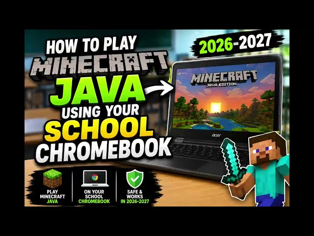 How to play Minecraft Java using your School Chromebook! (2026-2027) #minecraft #eaglercraft #gaming
